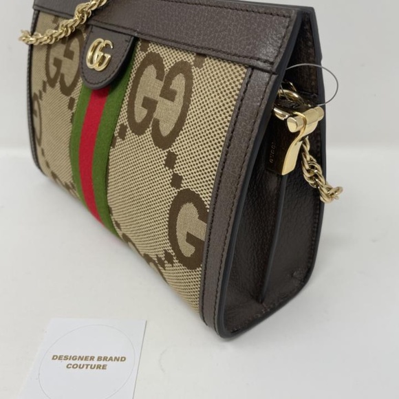 Gucci Small Ophidia Jumbo GG Canvas Shoulder Bag - Picture 2 of 5